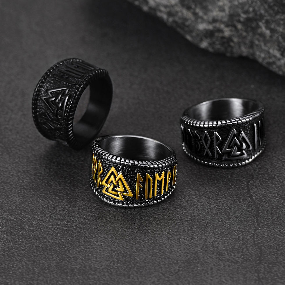 Thumbnail: Norse Viking Rings Stainless Steel