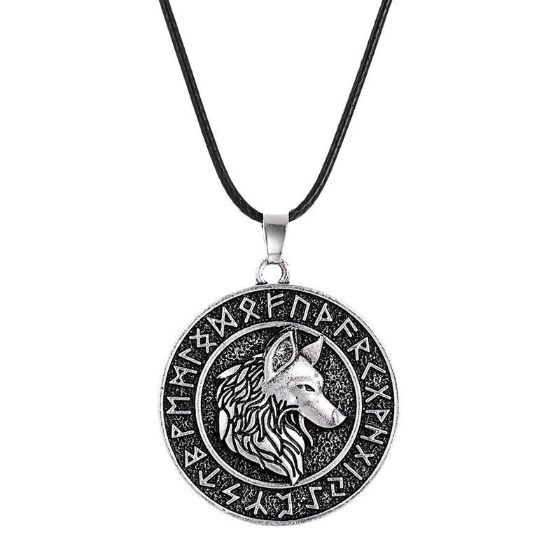 Thumbnail: Norse Vikings Pendant Stainless Steel Compass Nordic Runes