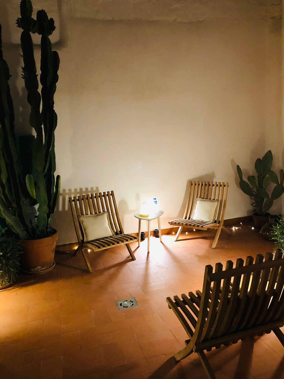 La terrasse le soir