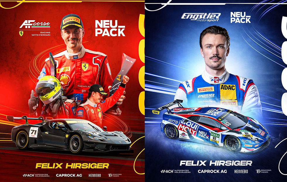 Felix Hirsiger Announces Dual 2026 GT3 Programs in GT World Challenge Europe and ADAC GT Masters