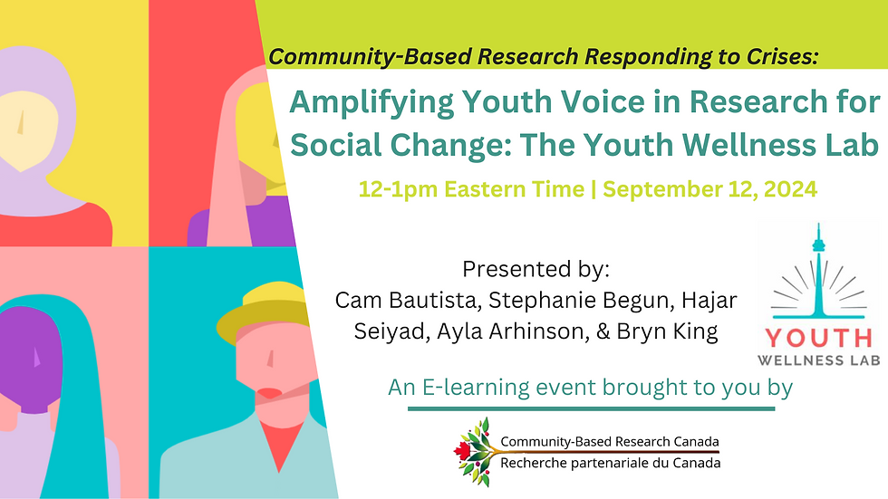 Amplifying youth voice in research for social change: The Youth Wellness Lab