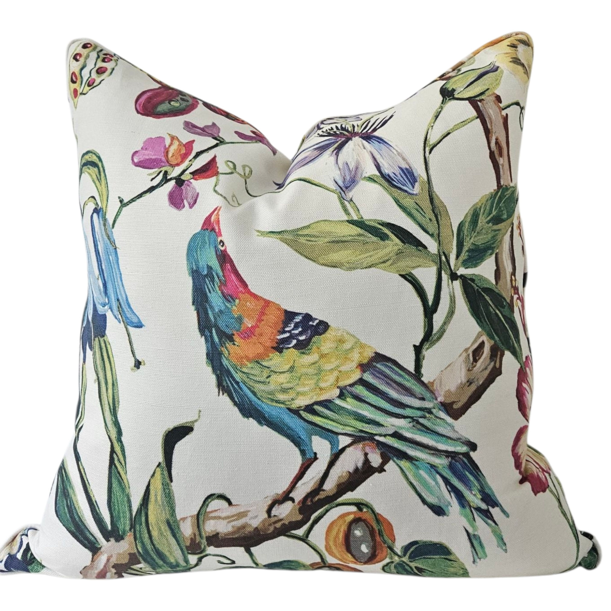 madagascar rainforest by prestigious textiles, bright colour of blue, green, pink and orange for home decor, interior design