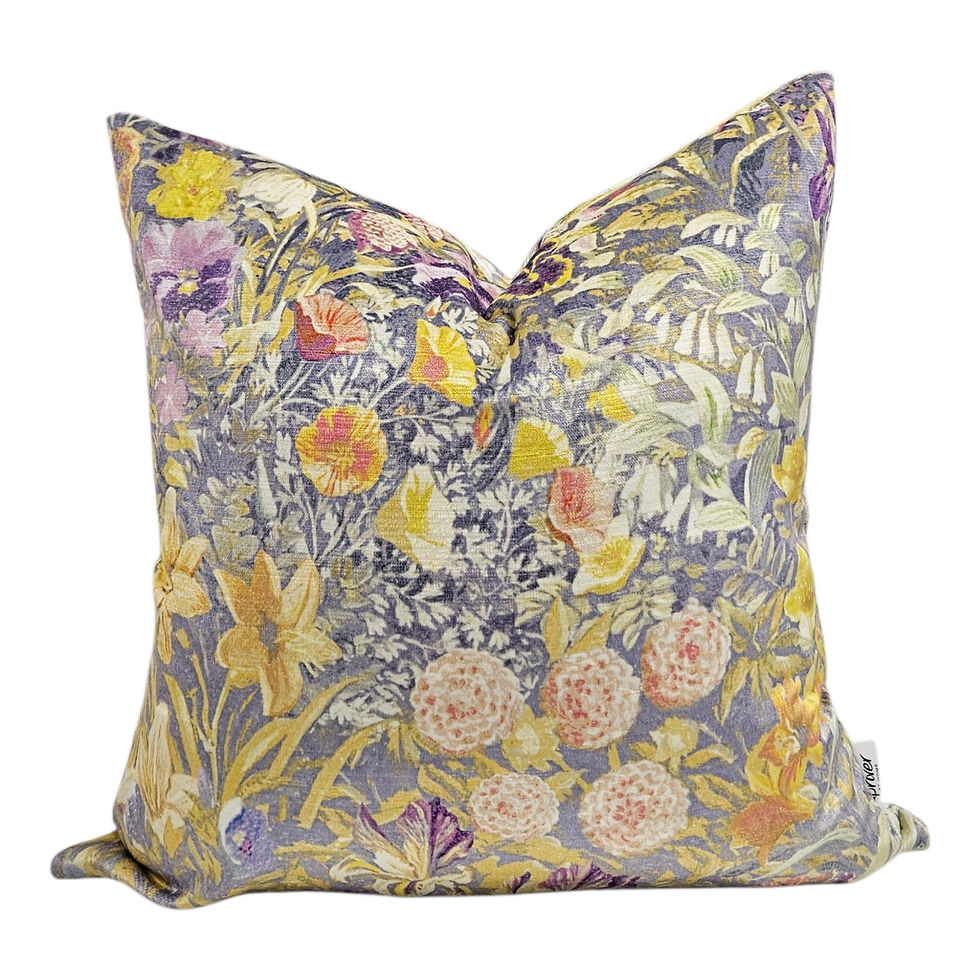 liberty of london, Gail's Garden, cotton rich velvet, home decor, statement cushions, designer cushions, upriver designer dec