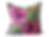 linen cushions with pink and purple flowers on grey background, home decor, designer cushions,