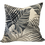 Thumbnail: linen cotton mix sanderson fabric, beige background and palm leaves of grey and black.  contemporay design decor