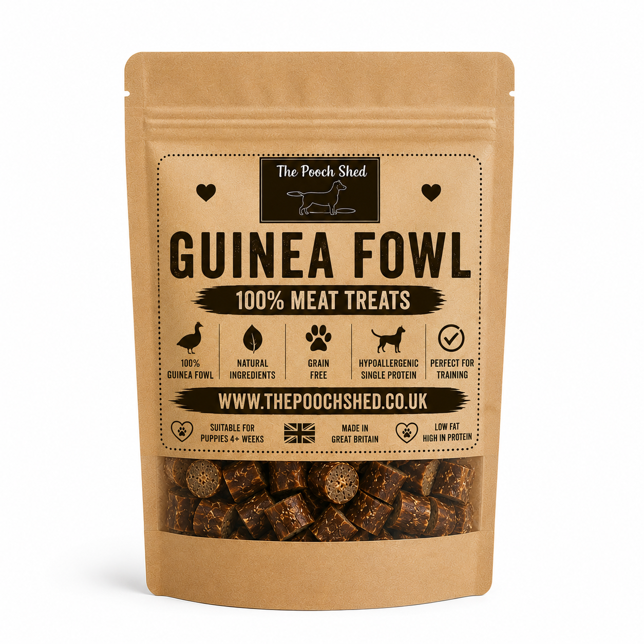 100% Guinea Fowl Meat- Training Treats for Dogs