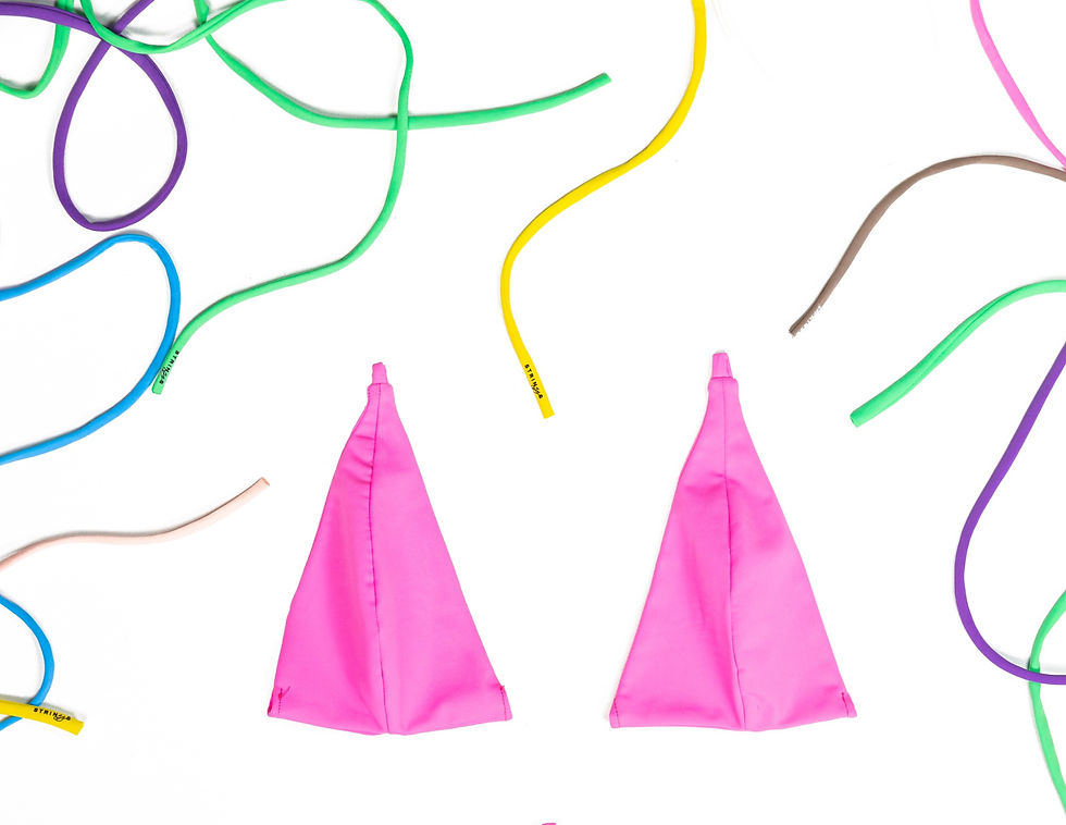 Thumbnail: Triangle Bikini cups and Strings
