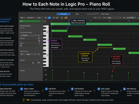 How to Each Note Piano Roll Logic Pro: A Complete Guide for Better MIDI Editing