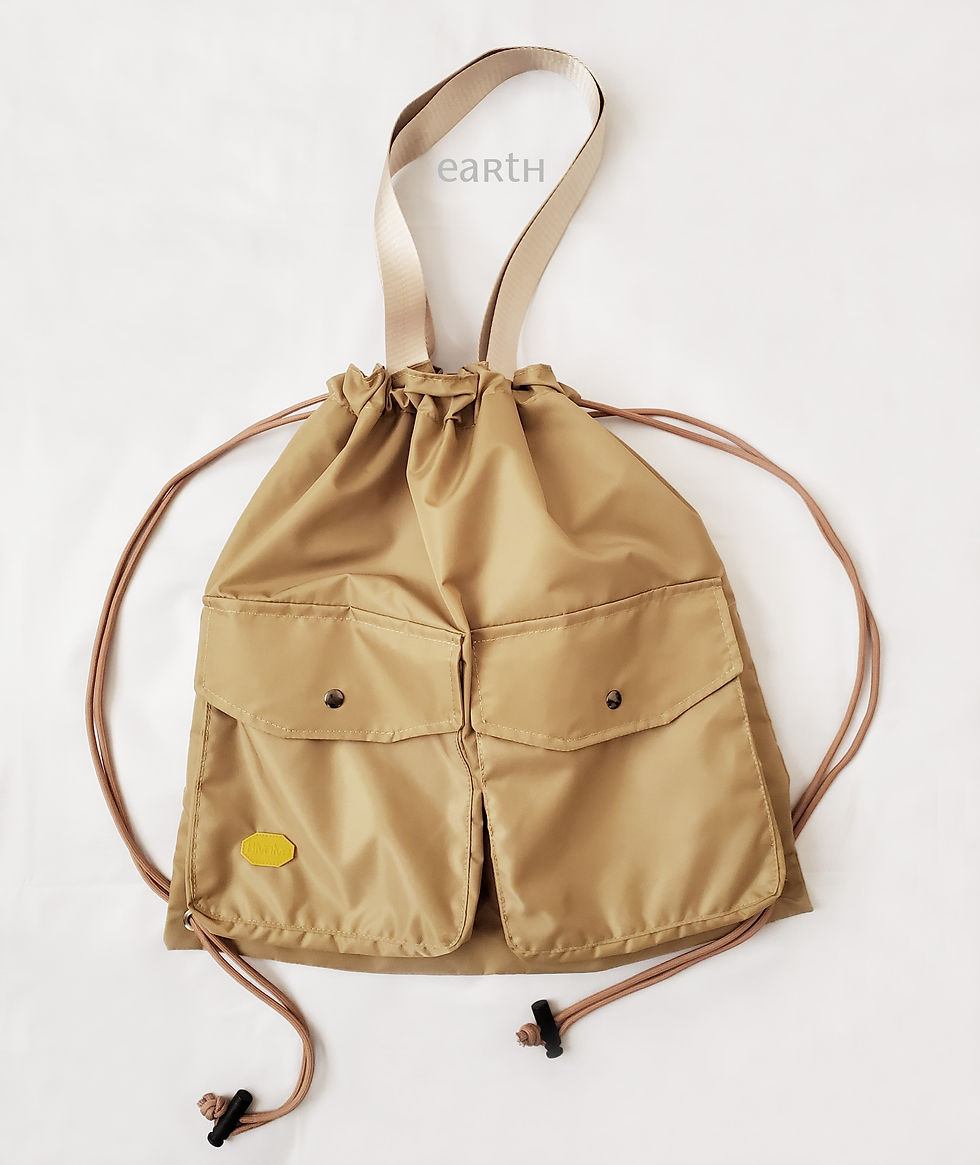 縮圖：2-ways bag - 索繩雙/單肩兩用防潑水