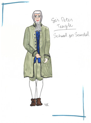 Sir Peter Teazle Rendering Theoretical