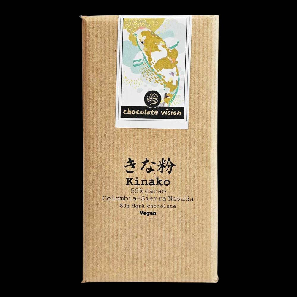 Kinako Chocolate Bar - Japanese milk chocolate with roasted soybean powder