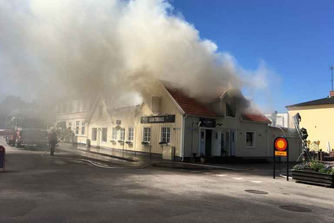 Stor brand i restaurang!