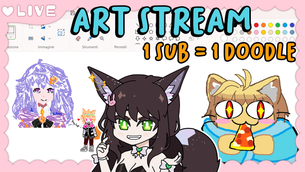 【ART STREAM】Doodle Redeems for New Subs (VOD)