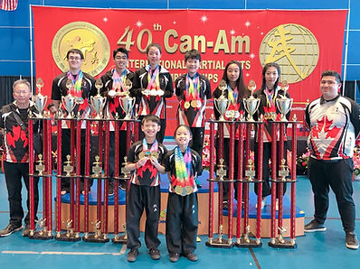 Team Jing Ying represents Team Canada at the 40th Can-Am International Martial Arts Championships