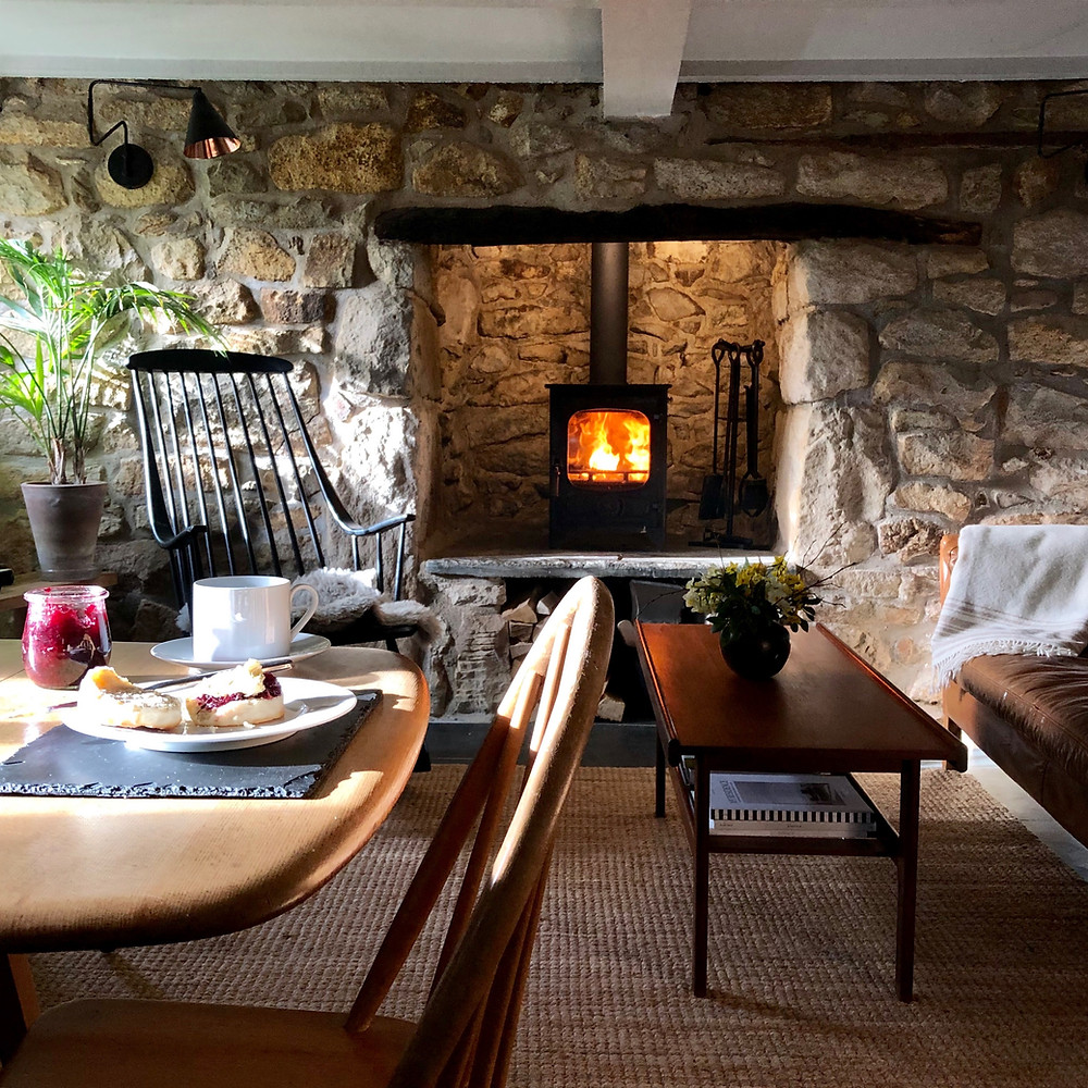 Holiday cottage with woodburning stove