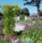 A formal garden in Cornwall