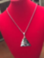 Thumbnail: Tri-Symbol Silver Stainless Steel  Pendant-Necklace