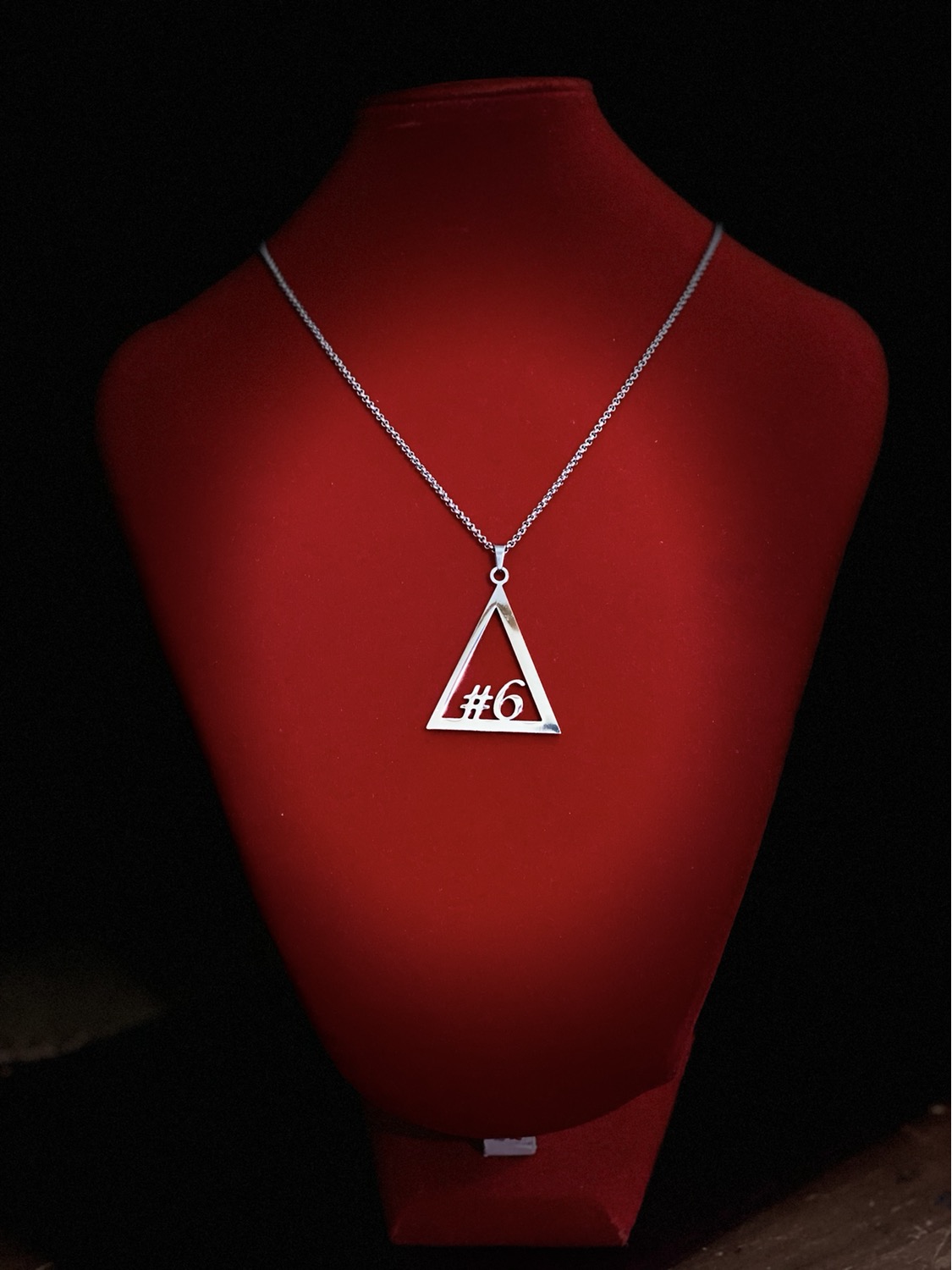 Thumbnail: Delta #1 - #10 Line Numbers SILVER Stainless Steel Pendant-Necklace!