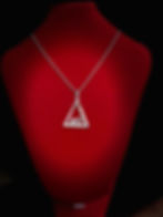 Thumbnail: Delta #1 - #10 Line Numbers SILVER Stainless Steel Pendant-Necklace!