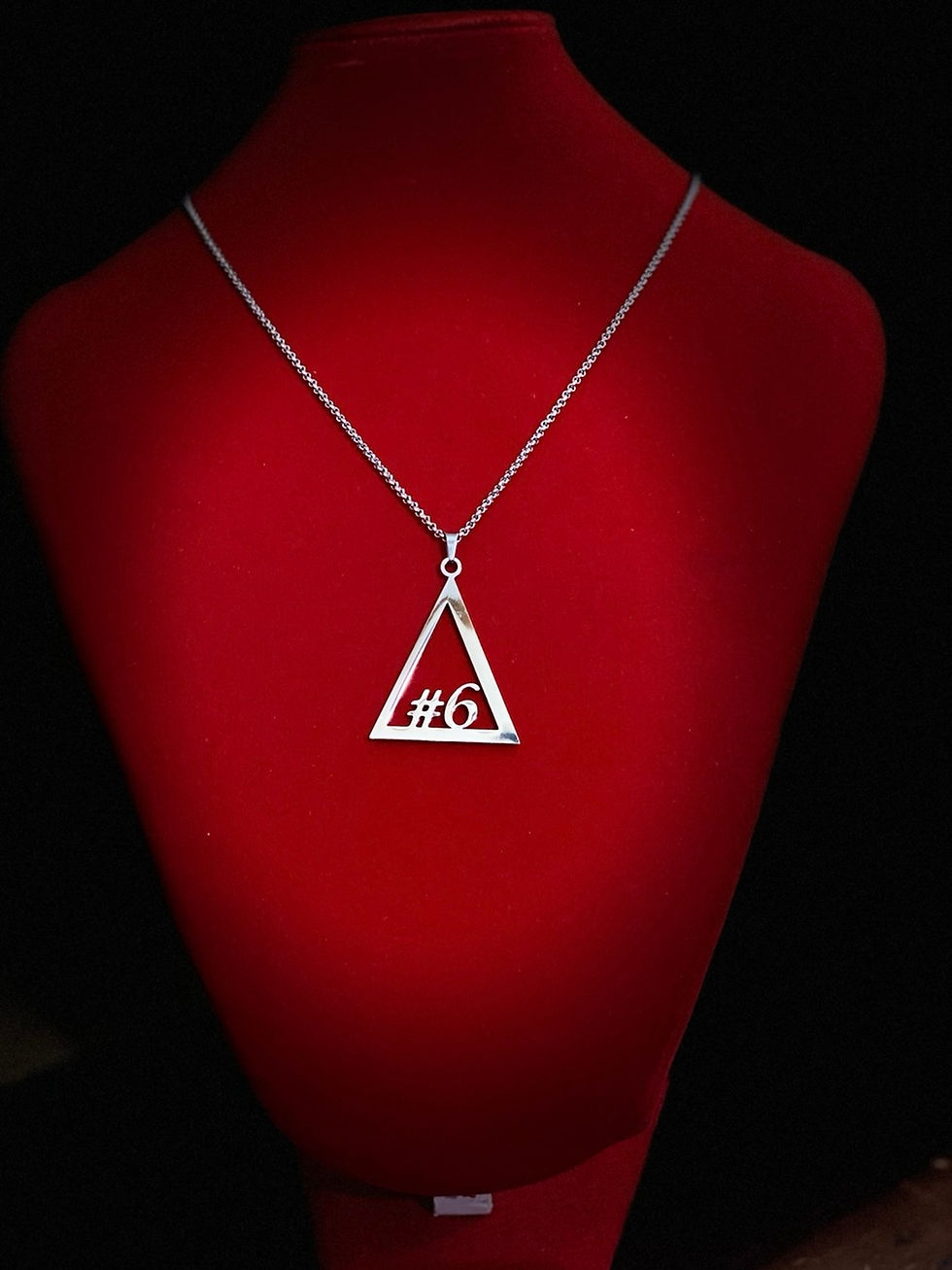 Thumbnail: Delta #1 - #10 Line Numbers SILVER Stainless Steel Pendant-Necklace!