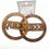 Thumbnail: Queen Round Wooden Earrings Light Brown 