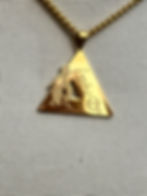 Thumbnail: Tri-Symbol Silver Stainless Steel  Pendant-Necklace