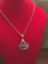 Delta Retired Silver Stainless Steel  Pendant-Necklace