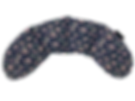 Floral neck pillow, dark blue background