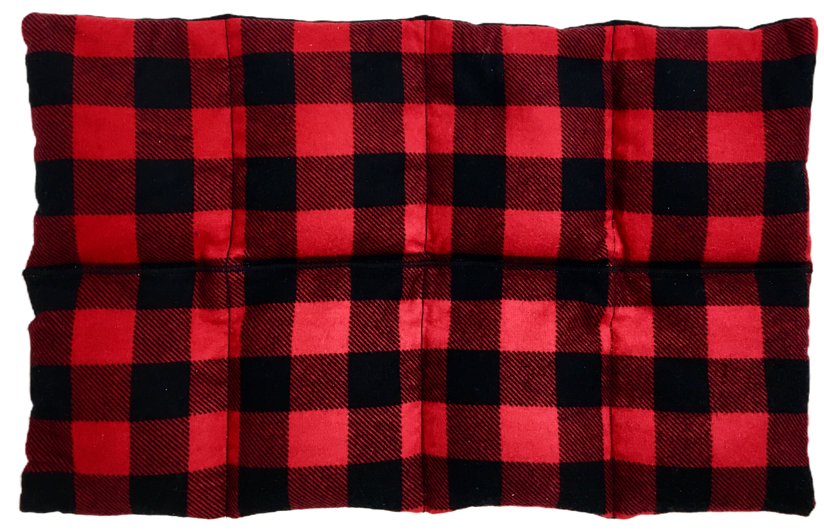 Red and black Buffalo Plaid - Flannel Flat Pad. Close-up of a flannel fabric pattern