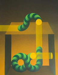 Le Parc, Série Comme…génesis americana Pochoir 50x65. 1 en 15. 1991.jpeg