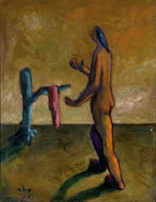 Gilberto Hernández Ortega 1923-1979 Sin Título. Ci. 1946. Óleo sobre tela. 61 x 46 cm Colección Museo Bellapart