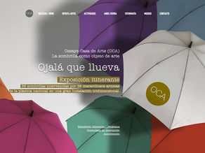 OCA / ”Ojalá que llueva” | La sombrilla como objeto de arte | 36 Artistas plásticos Nacionales | Una