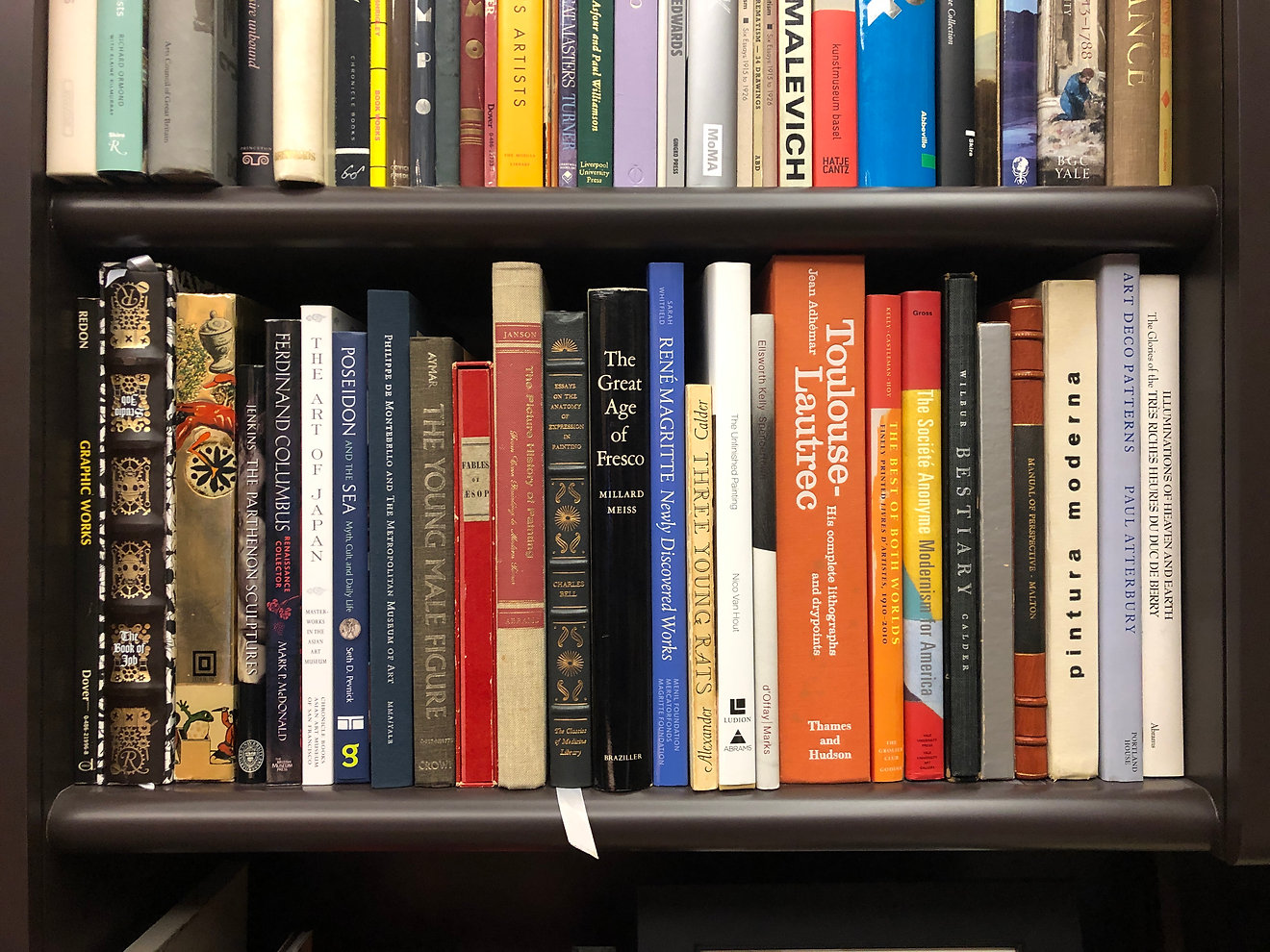 Bookshelf in Dr. Peter Bullough's library
