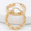 Thumbnail: 14 karat yellow gold twist hoop earrings