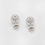 Thumbnail: 14 karat white gold ball stud earring