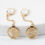 Thumbnail: 14 karat yellow gold drop earring