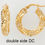 Thumbnail: 14 karat yellow gold fusion hoop earrings
