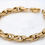 Thumbnail: 14 karat yellow gold mixed link bracelet