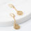 Thumbnail: 14 karat yellow gold drop earring