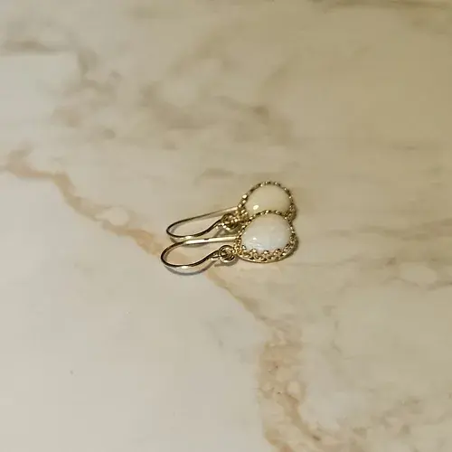 Thumbnail: Gold Crown Breastmilk Earrings