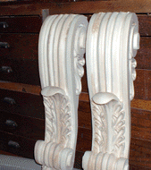 acanthus leaf corbels, maple acanthus leaf corbel, maple corbels,carved maple corbel,wooden corbels, Houle s custom woocarving