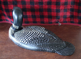 Loon carving