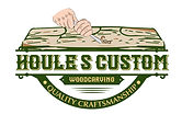 Houle s custom woodcarving logo