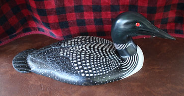 Loon carving