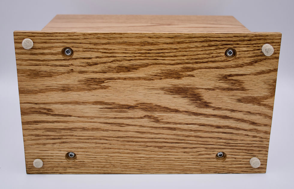 Thumbnail: Cherry Cardinal Cremation Urn  showing bottom panel attached using four screws