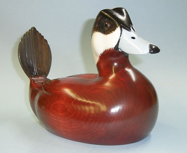 Ruddy Duck carved decoy