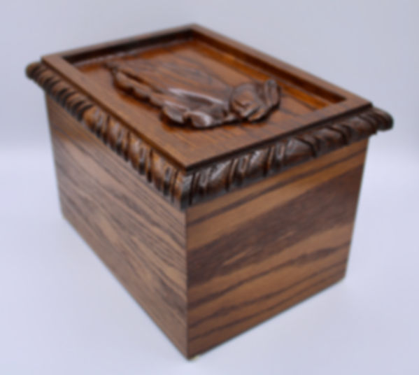 Avienna carved praying hands cremation urn