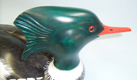 red breasted merganser decoy