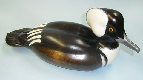 Large Hooded Merganser duck decoy
