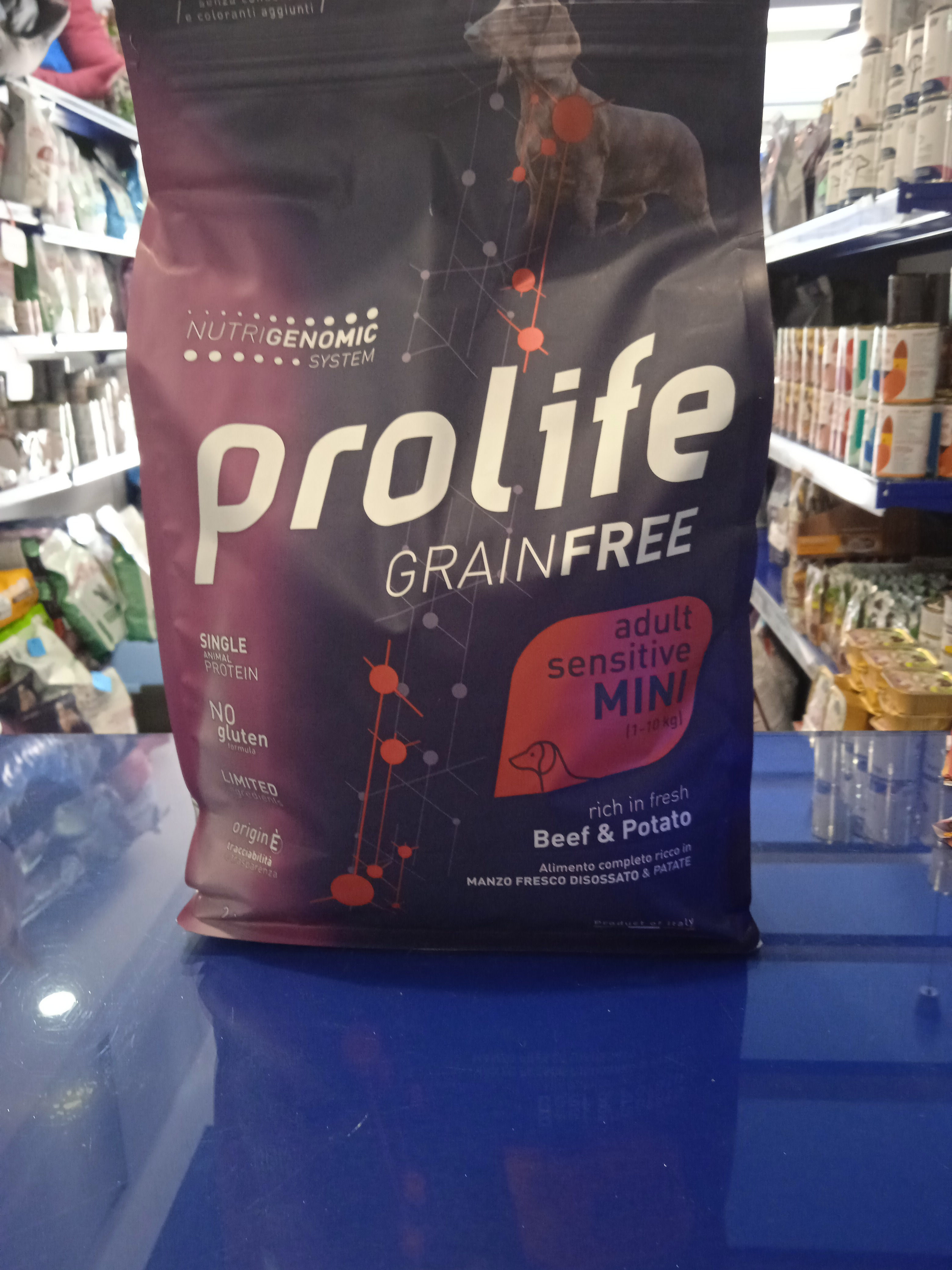 Prolife Grainfree Adult Sensitive Mini Manzo e Patate Kg.2